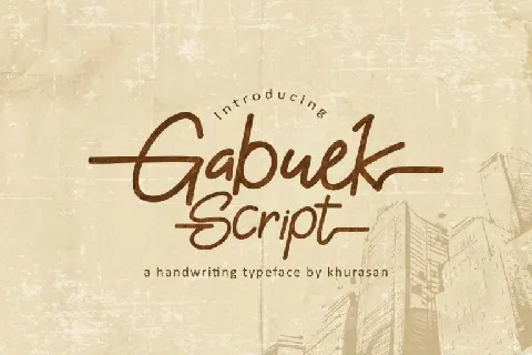 Gabuek Script font