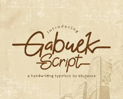 Gabuek Script font