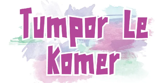 Tumpor Le Komer font