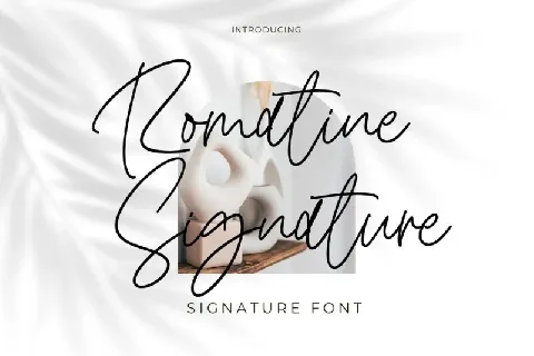 Romatine Signature font