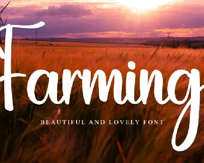 Farming font