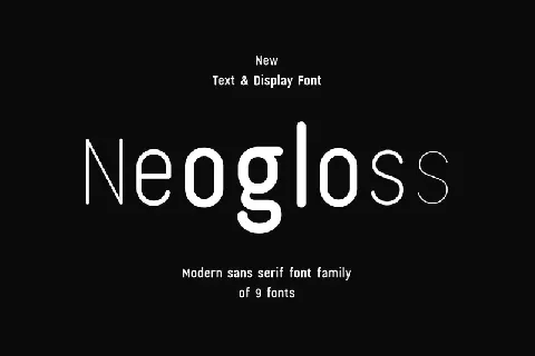 Neogloss Family font