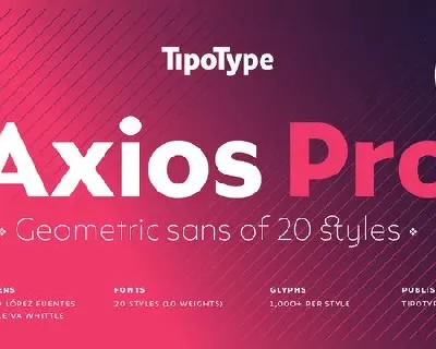Axios Pro Family font