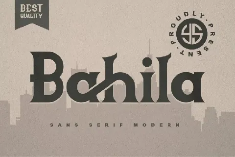 Bahila font