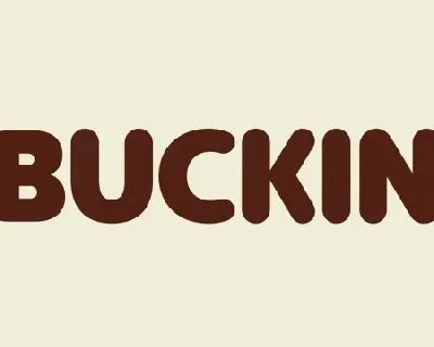 Buckin font