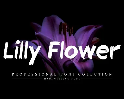 Lilly Flower Brush font