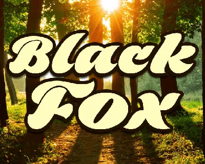 Black Fox font