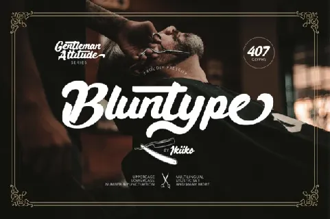Bluntype Typeface font