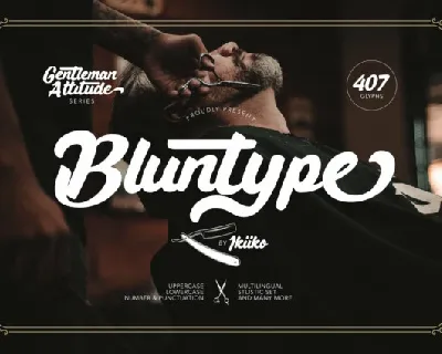 Bluntype Typeface font