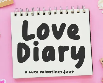 Love Diary Display font
