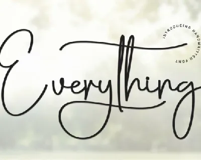 Everything Script font