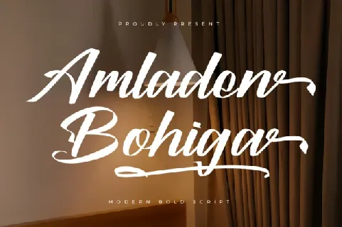 Amladen Bohiga font