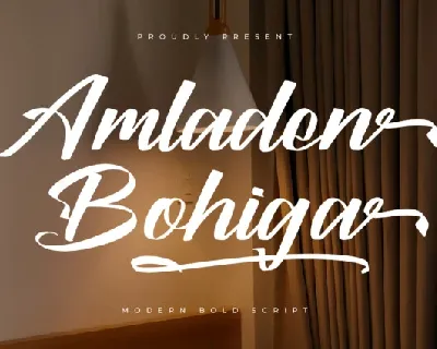 Amladen Bohiga font