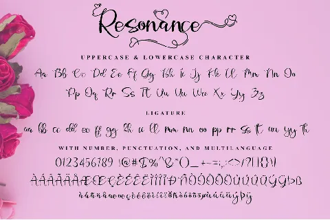 Resonance Love Demo font