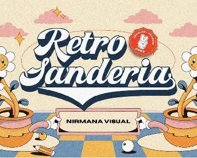 Retro Sanderia font