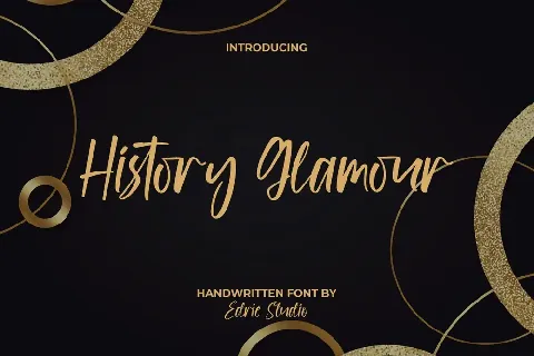History Glamour Demo font