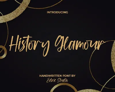 History Glamour Demo font
