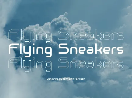 Flying Sneakers font