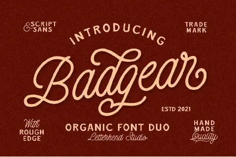 Badgear Duo font