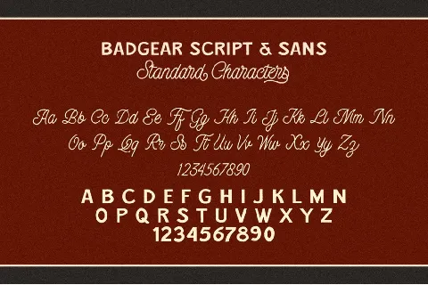 Badgear Duo font