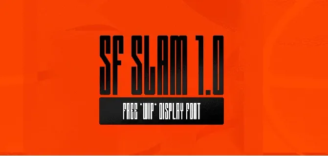 SF SLAM 1.0 font