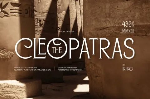 The Cleopatras Typeface font