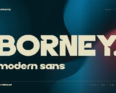 Borney font