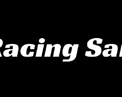 Racing Sans One font