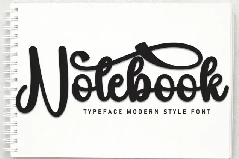 Notebook Script font