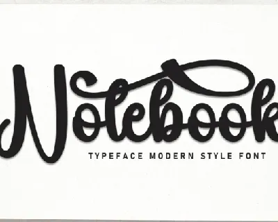 Notebook Script font