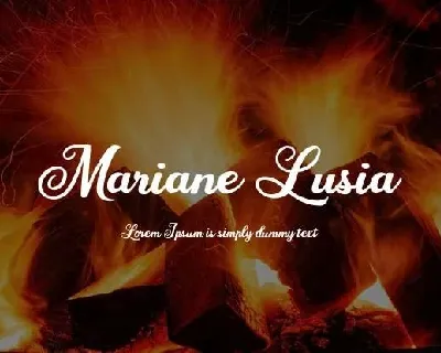 Mariane Lusia Script font