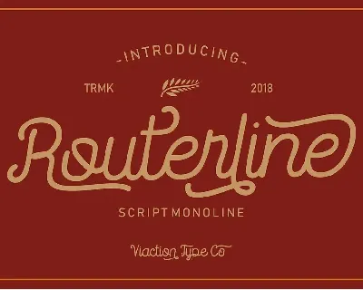 Routerline Free Version font