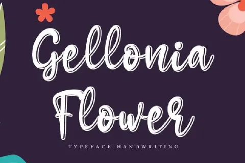 Gellonia Flower Script font