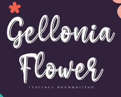 Gellonia Flower Script font