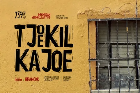 Tjoekil Kajoe Typeface font