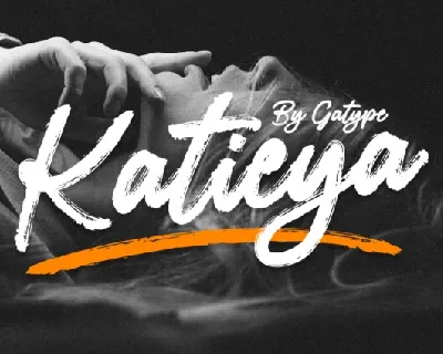 Katieya Brush font