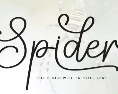 Spider Script font