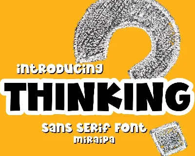 Thinking font