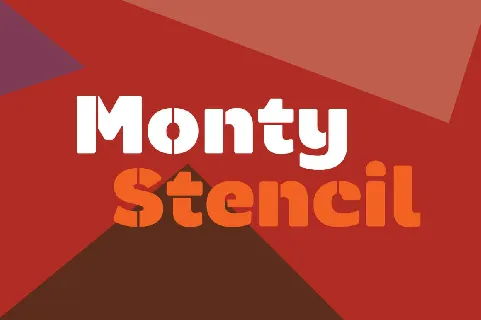 Monty Stencil font