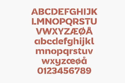 Monty Stencil font