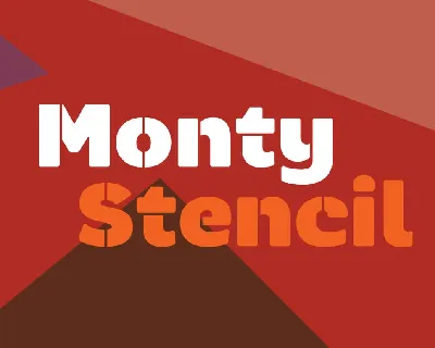 Monty Stencil font