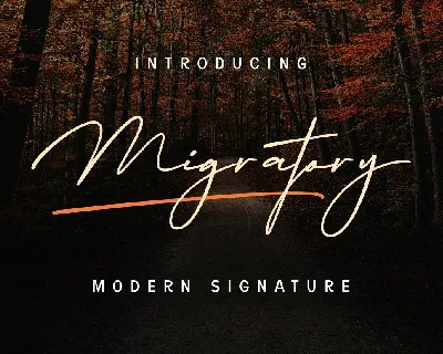 Migratory font