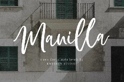 Manilla Script font