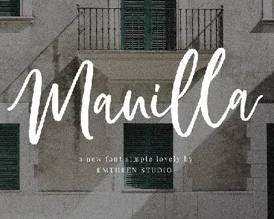 Manilla Script font