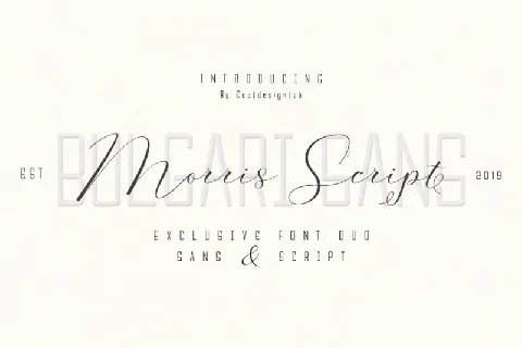 Morris Script Duo font