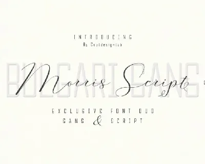 Morris Script Duo font