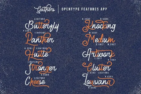 Guthers Textured_DEMO font