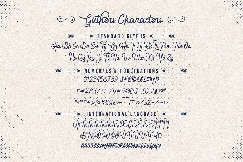 Guthers Textured_DEMO font