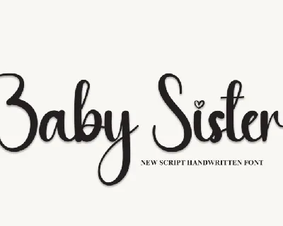 Baby Sister Script font