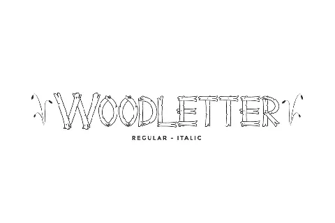 Wood Letter font